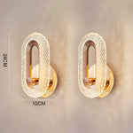 Applique Murale Led Nordique Élégante Minimaliste. A Ovale 1 Paire / 3 Couleurs Claires Chambre