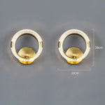 Applique Murale Led Nordique Élégante Minimaliste. D 20Cm 1 Paire / Lumière Blanche Chambre