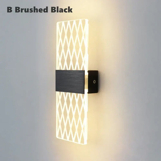 Applique Murale Led Nordique Élégante Moderne Chic. B Noir Brossé / Tricolore Chambre