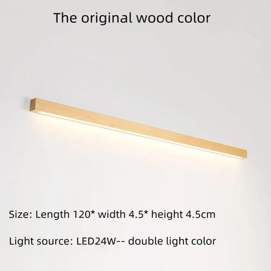 Applique Murale Led Noyer Design Élégant 120X4 5X4 5Cm Chambre