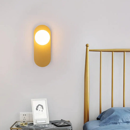 Applique Murale Led Ovale Élégante Et Moderne Chambre