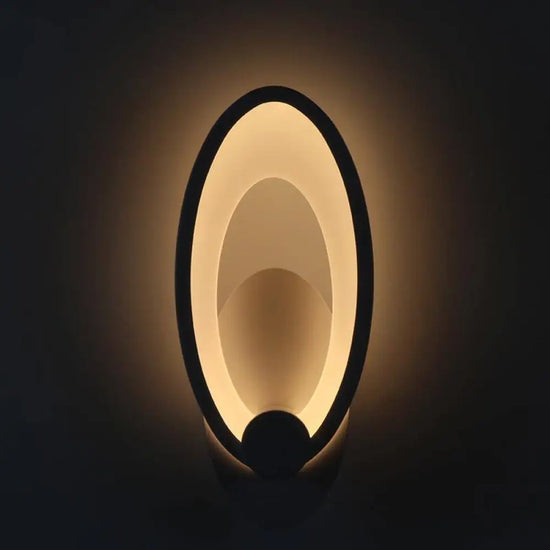 Applique Murale Led Ovale Moderne Minimaliste. Chambre