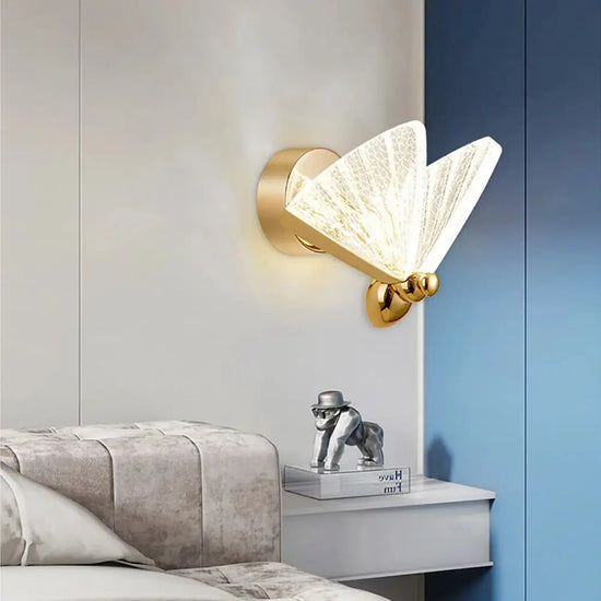 Applique Murale Led Papillon Élégante Design Lumineux Chambre