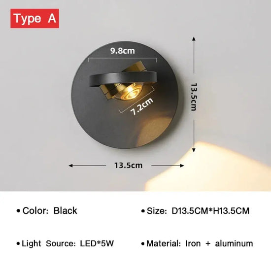 Applique Murale Led Pivotante Design Élégante. Chambre