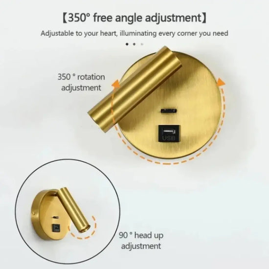 Applique Murale Led Pliable Élégante Minimaliste Chambre