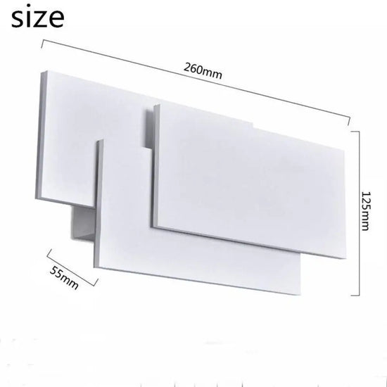 Applique Murale Led Rectangles Design Moderne Élégant. Chambre