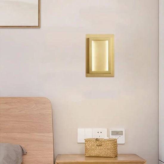 Applique Murale Led Rectangulaire Élégante Design. Chambre