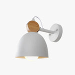 Applique Murale Led Ronde Design Bois Naturel Chambre