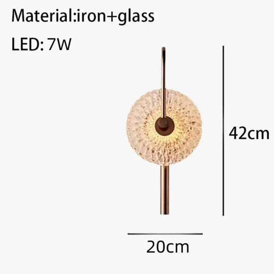 Applique Murale Led Ronde Élégance Tamisée. Chambre