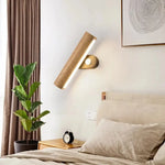 Applique Murale Led Rotatives Bois Design Naturel Chambre
