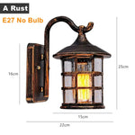 Applique Murale Led Rustique Design Élégant Ae Rouille / Pas D’ampoule Chambre