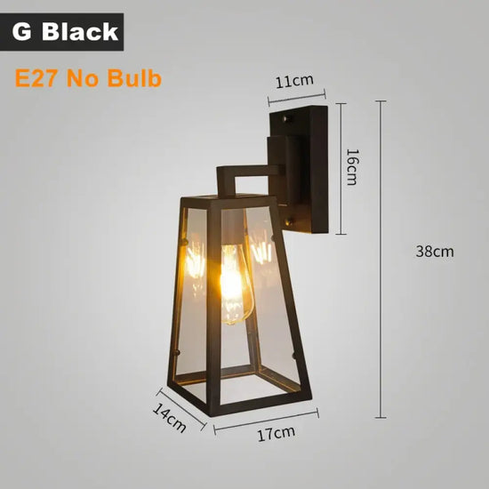 Applique Murale Led Rustique Design Élégant G Noir / Pas D’ampoule Chambre