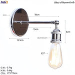 Applique Murale Led Rustique Vintage Argenté Luminaire Doré