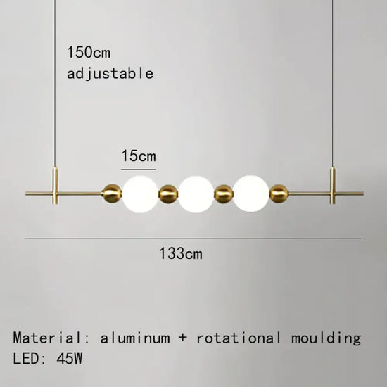 Applique Murale Led Sphérique Design Élégante B-3 Feux / 3 Modifiables Chambre