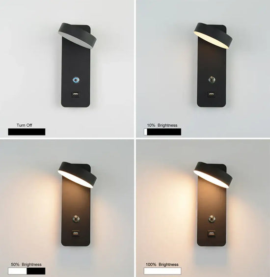 Applique Murale Led Tactile Moderne Chambre