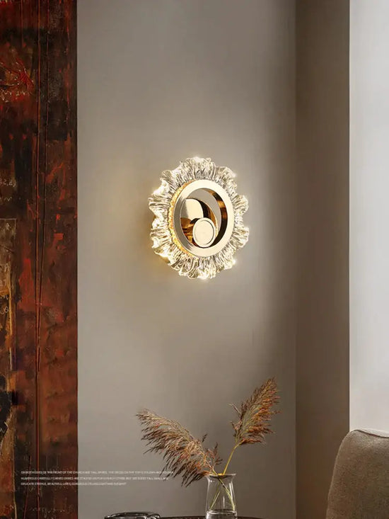 Applique Murale Led Tournesol Élégant Contemporain. Chambre