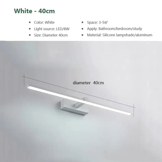Applique Murale Luminaire Design Élégant Salle Blanc 40Cm / Chaud Chambre