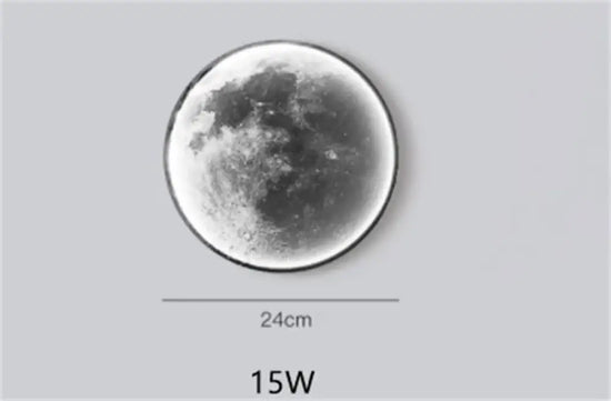 Applique Murale Lune Élégante Luminosité Contemporaine. Diamètre 24 Cm / Chine Blanc Chambre