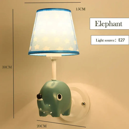 Applique Murale Magique Créatures Fantastiques Enfant Éléphant / Lumière Chaude Applique Chambre