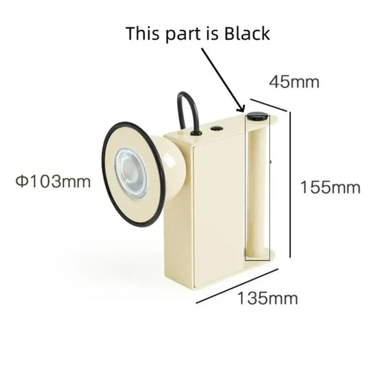 Applique Murale Magnétique Design Élégant Vintage B-Beige / Lumière Chaude 3000K Chambre