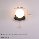 Applique Murale Mini Élégante Design Contemporain. A Noir / Lumière Blanche 5000K Chambre