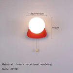 Applique Murale Mini Élégante Design Contemporain. A-Rouge / Lumière Blanche 5000K Chambre