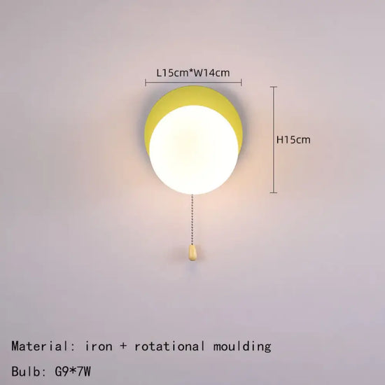 Applique Murale Mini Élégante Design Contemporain. B-Vert / Lumière Blanche 5000K Chambre