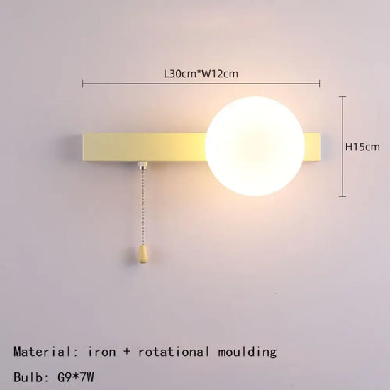 Applique Murale Mini Élégante Design Contemporain. D-Blanc / Lumière Chaude 3000K Chambre