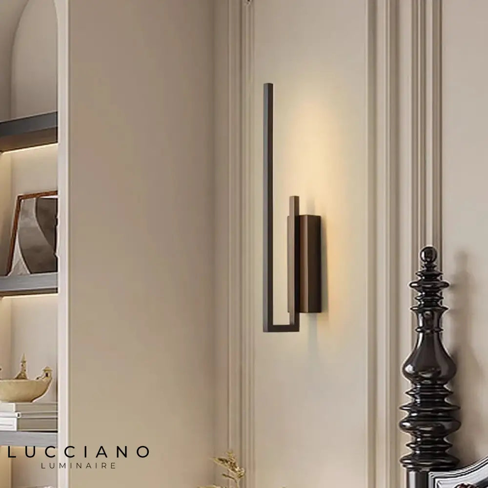 Applique Murale Minimaliste Design Contemporain Laiton Chambre