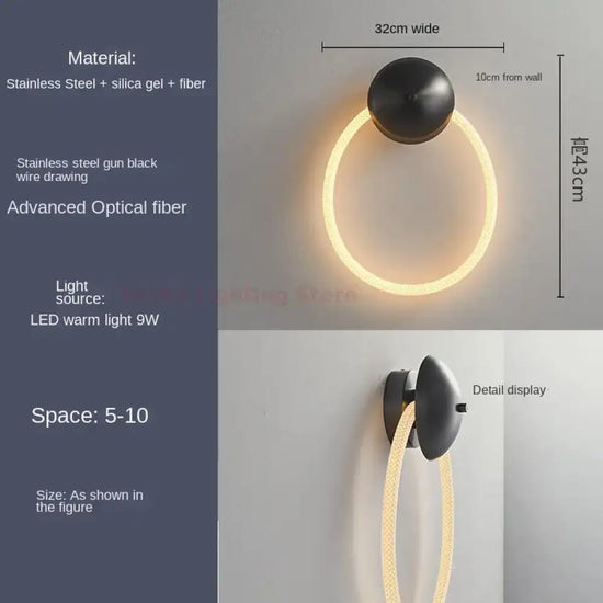 Applique Murale Minimaliste Design Élégant Luxueux. G-3000K Chambre