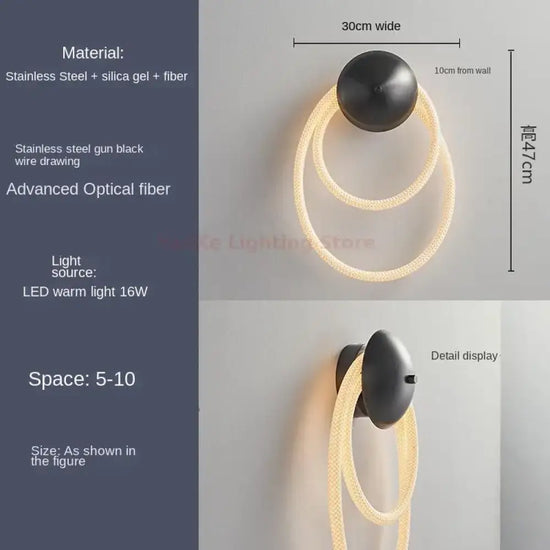 Applique Murale Minimaliste Design Élégant Luxueux. H-3000K Chambre