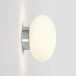 Applique Murale Minimaliste Design Élégant Verre. Argent / Blanc Froid (5500-7000K) D 15Cm Chambre