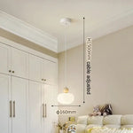 Applique Murale Minimaliste Design Scandinave Élégant Pendentif Cordon / Gradation En 3 Couleurs