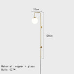 Applique Murale Minimaliste Laiton Élégante Design. 120 Cm / Lumière Blanche 5000K Chambre