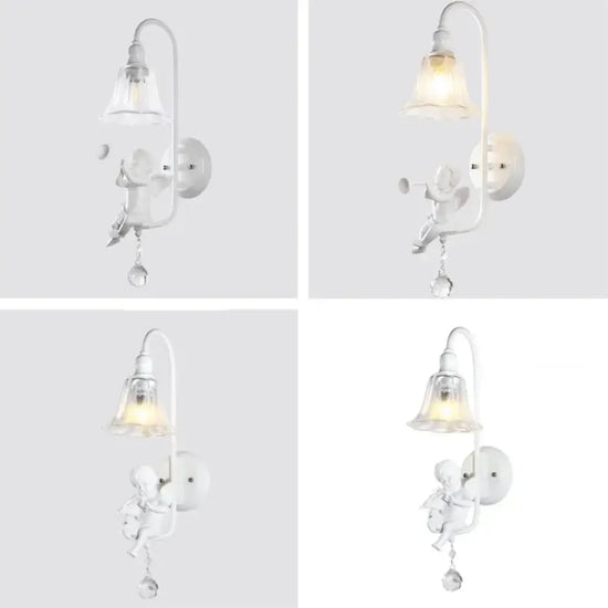 Applique Murale Moderne Ange Lumineux Élégant. Chambre