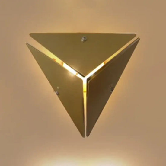 Applique Murale Moderne: Design Audacieux Ambiance Unique Triangle Doré / Blanc Froid (5500-7000K)