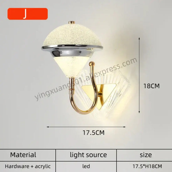 Applique Murale Moderne Design Élégant Et Lumineux J / Lumière Blanche Chambre