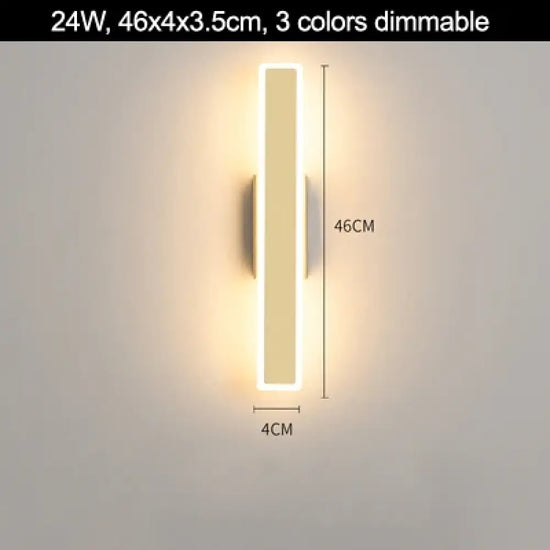 Applique Murale Moderne Design Élégant Lumineux 4 / 3 Couleurs À Intensité Variable Chambre