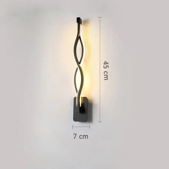 Applique Murale Moderne Design Épuré Led F1 / Lumière Chaude Chambre