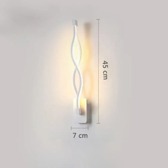 Applique Murale Moderne Design Épuré Led F2 / Lumière Chaude Chambre