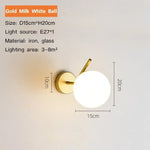 Applique Murale Moderne Design Épuré Lumineux. Or A / Blanc Chaud Chambre