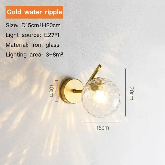 Applique Murale Moderne Design Épuré Lumineux. Or B / Blanc Chaud Chambre