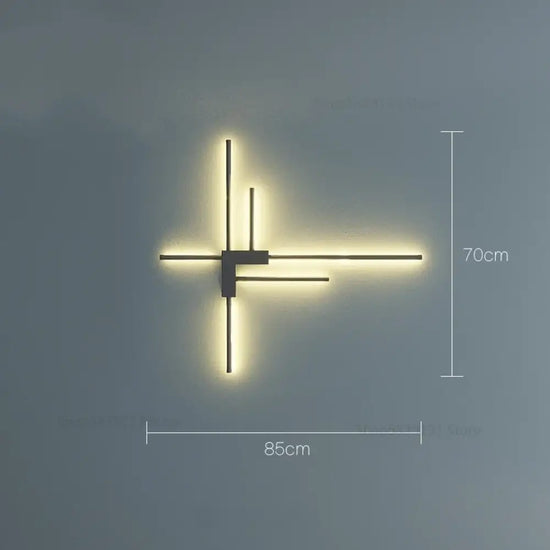 Applique Murale Moderne Design Lumineux Contemporain. A Feu À 6 Feux Gauche / Lumière Chaude Chambre