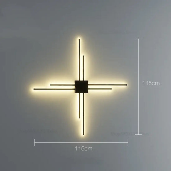 Applique Murale Moderne Design Lumineux Contemporain. A Grand 8 Lumières / Lumière Chaude Chambre