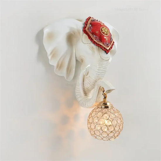 Applique Murale Moderne Design Lumineux Éléphant. Chambre