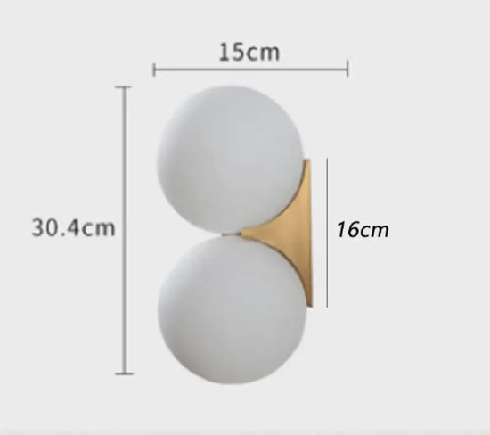 Applique Murale Moderne Design Lumineux Industriel 2 Têtes En Or Applique Chambre