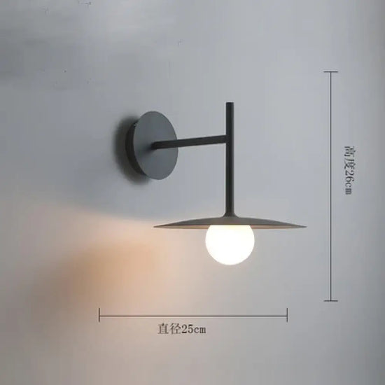 Applique Murale Moderne Design Minimaliste Épuré Gris Chambre