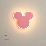 Applique Murale Moderne Disney Chambre Kids Mickey-Rose / Blanc Chaud (2700-3500K)