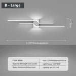 Applique Murale Moderne Éclairage Tendance Chic Élégant Typeb Blanc 120Cm / Gradation