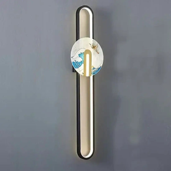 Applique Murale Moderne Éclatante Et Raffinée A Noir / Grand Chine | 4000K 31-40W Chambre